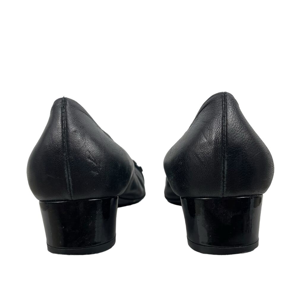 Attilio Giusti Leombruni AGL Pyramid Studded Pumps Low Heel Black Size 40.5 - Picture 7 of 11